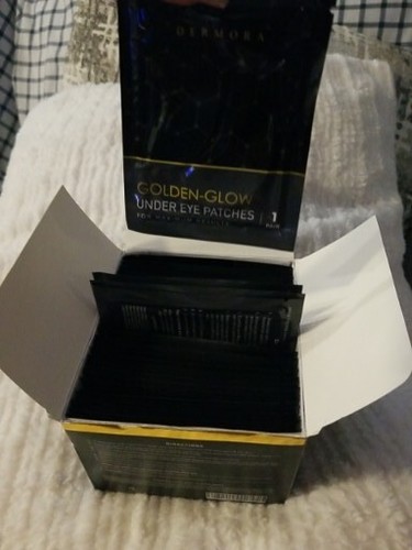 Eye Mask Golden-glow for Dark Circles and Puffiness 50 PAIR Anti Aging Collagen - Picture 7 of 11