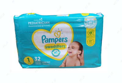 Pampers Swaddlers - Newborn/Size 1 (8-14 lb) Disposable Baby