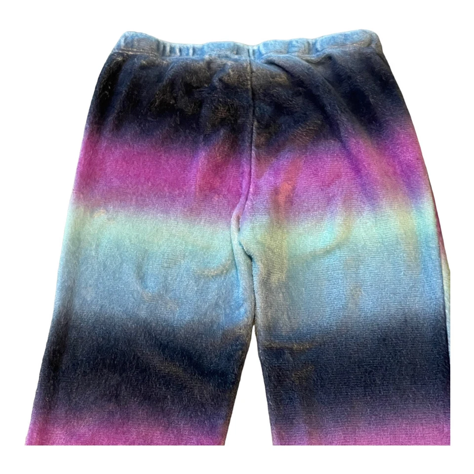 Pantalón de pijama difuso Justice Girls 12 púrpura rosa azul bloque de color acuarela pulón Foto 4 de 4