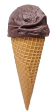 Play Food Vintage Chocolate Ice Cream Sugar Cone Mint