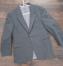 Men's Suit Seperates Suit Jacket Striped Singled Breast FULLY LINED-size L
