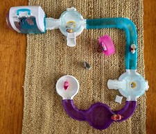 "Little Live Pets" 7 Mice  Track Trail  Mouse House Carrier/Exercise Wheel