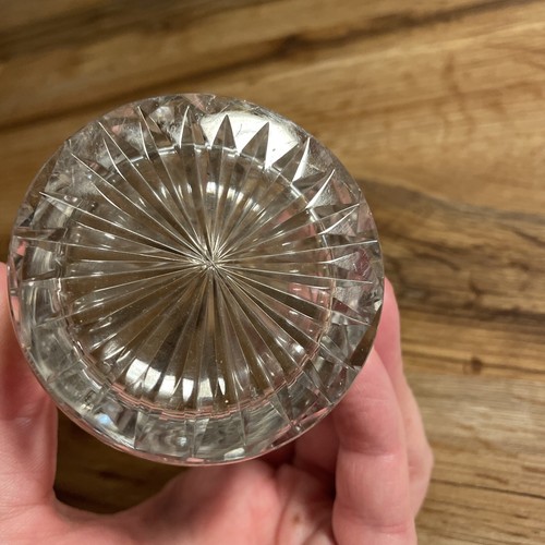 Cut Crystal Glass 4” Set Of Four Vintage - Picture 7 of 7