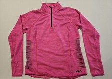 Fila Sport Women's 1/4 Zip Pullover Running Walking Jacket Pockets - Size LARGE