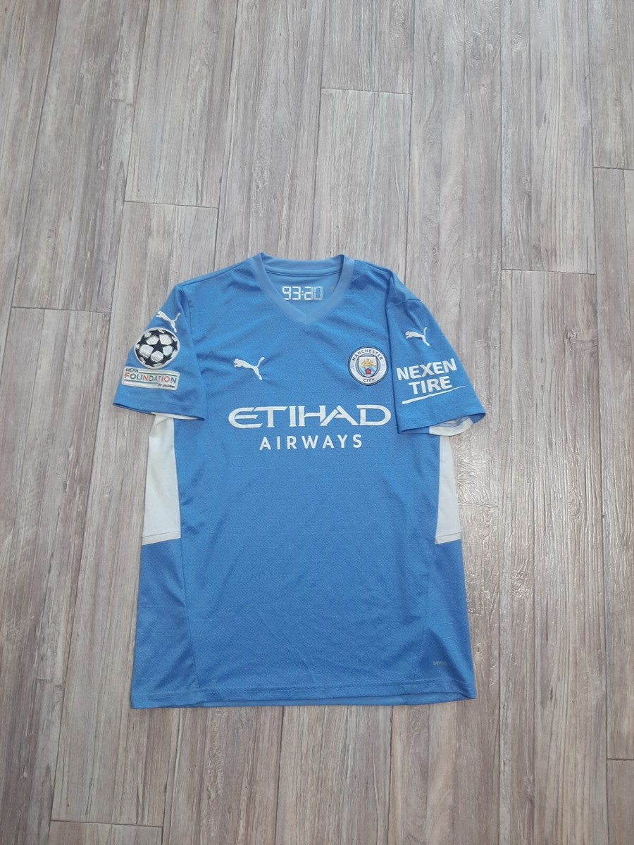 Manchester City Football Jersey Soccer Shirt 2021/22 Size Large | eBay
