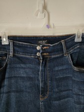 Judy Women's Blue Jeans Size 24 distressed Bootleg