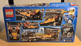 LEGO City Dragster Transporter (60151) New & Factory Sealed Damaged Box