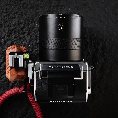 Extended L plate Solid Wood Handle Finger Grip Cage For Hasselblad