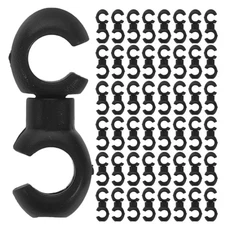 100 Pcs Bike Cable Clamps Clips Bicycle Wire Fasteners Brake Holders