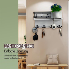 Acryl-Schlüsselhalter Mit Magnet – Wandhalterung In Grün, 35x15x5 Cm, Mit Bohrschrauben – Für Schlüssel, Karten & Kleinkram