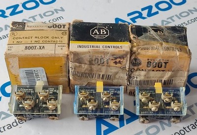 (Packung 3) Allen Bradley Bulletin 800T Block Kontakt 800T-XA Ser.c Nib 800TXA