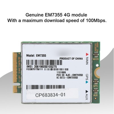 For Sierra Wireless AirPrime EM7355 100Mbps Notebook Built In 4G LTE Module SET