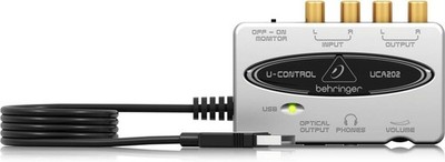 Best Price Square USB Audio Interface, 2 IN / 2 Out UCA202 by BEHRINGER