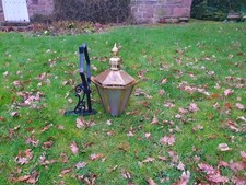 Brass Victorian style wall lamp/light/lantern coach house garden barn outside