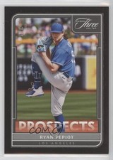 2022 Panini Three and Two Prospects Black 3/8 Ryan Pepiot #P-45 0v0
