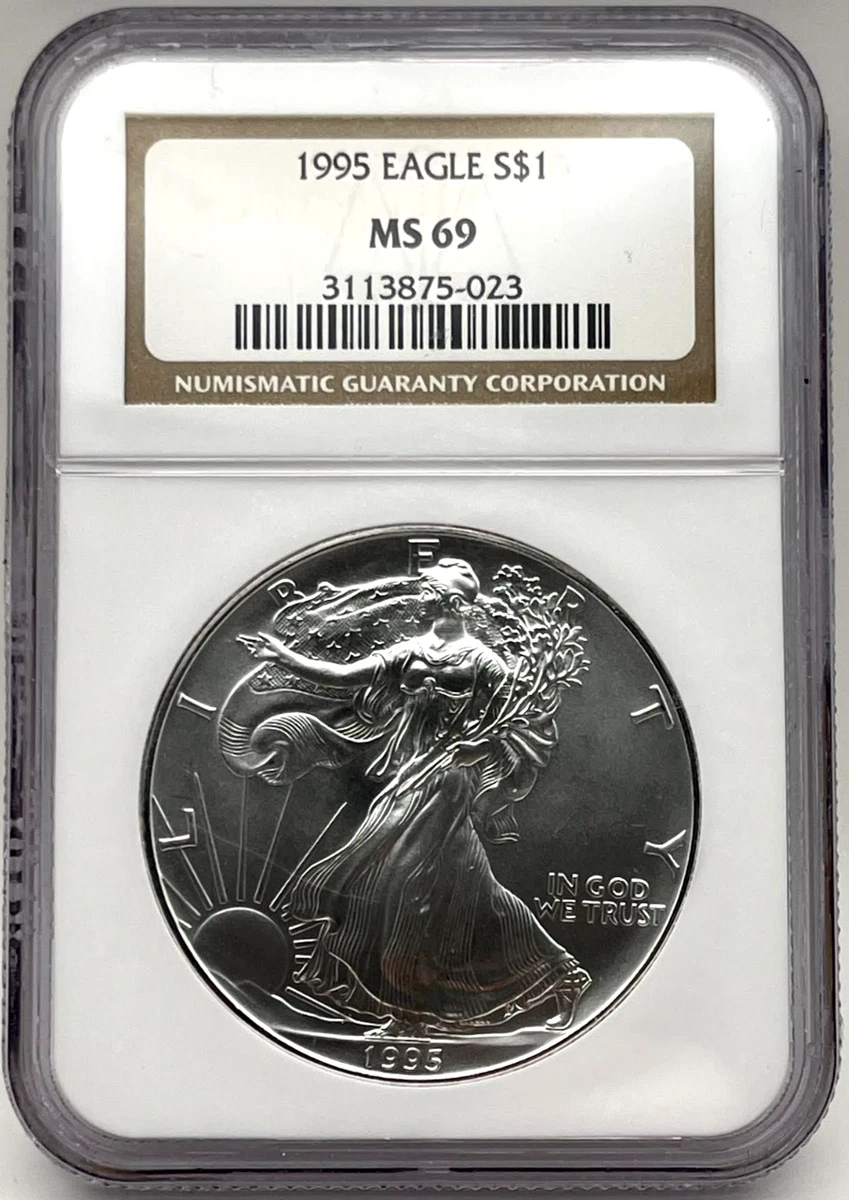 イーグル$1銀貨 NGC MS69 1995年 イーグル$1銀貨NGCMS691995年 【公式