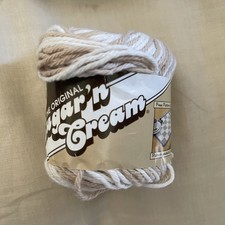SUGAR  N CREAM 100 COTTON YARN 2oz. Natural Ombre 00228 Dye Lot 46687