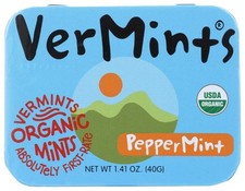 Peppermint Breath Mints 6 Count Pack - Freshen Breath, Sugar-Free, Vegan-Frie...
