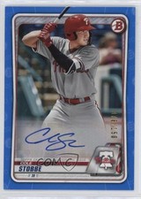 2020 Bowman Prospects Auto Blue 78/150 Cole Stobbe #PA-CS Auto 0k8b