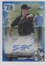 2017 Bowman Draft Blue Refractor 70th Anniversary 65/70 Tommy Doyle Auto 8k4