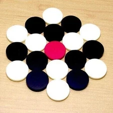 Carrom Board Coins Acrylic Plastic For Smooth Play With 1 Striker (Pack Of 1)