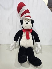 Macys Dr. Seuss Cat in the Hat Plush 1995 Medium Black/White/Red MPN 3124