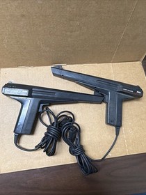 Sega Master System Power Base, 2 Light Phasers, & Games No Power Cords Untested 