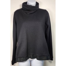 Nike Dri-FIT Women's Black Cowl Neck Sweatshirt Pullover Size M