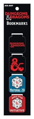 Dungeons & Dragons Game Set of 4 Different Magnetic Bookmarks NEW SEALED