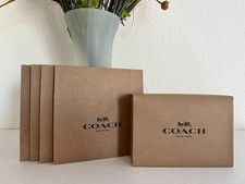 Five Coach Small Wallet Gift boxes Size 6.5"x 4.5"x 2" 