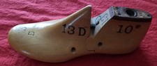 Vintage 1960s Wooden Shoe Last Size 13 D Cobbler Form