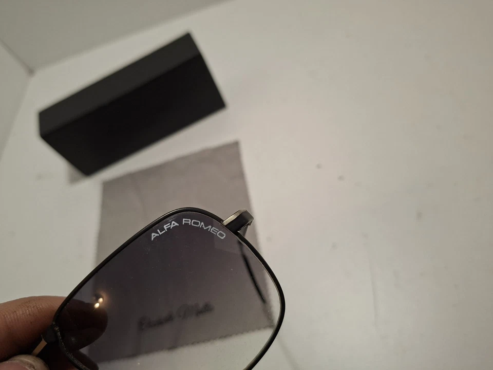 occhiali da sole vintage Alfa Romeo da aviatore con montatura in metallo - Image 3 of 4