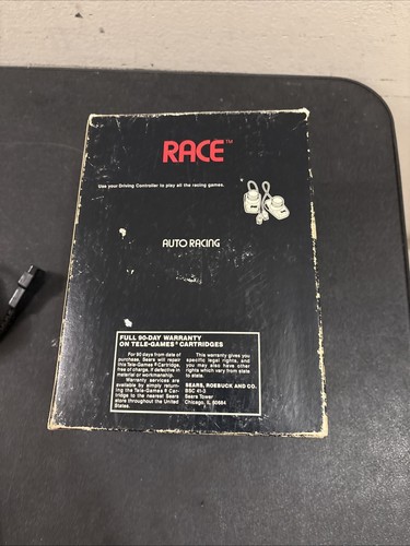 Atari 2600 Sears Tele-Games RACE Big Box With Driving Paddles Complete & Manual - Picture 14 of 18