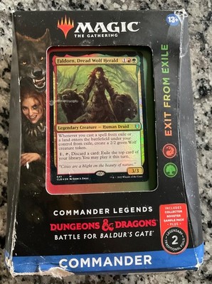 MTG Commander Legends: Battle for Baldur's Gate - Exit from Exile Commander  Deck | eBay