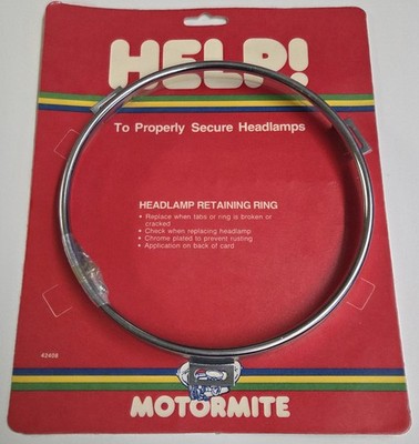 Dorman Help 42408 Chrome Headlight Retaining Ring -  7'' Dia 2 Lamp Round Systems