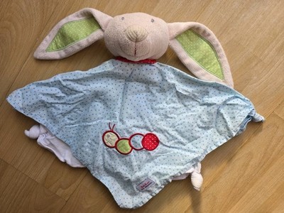 Kathe Kruse Schmusetuch Theo Bunny Rabbit Security Blanket Lovey Germany Knotted