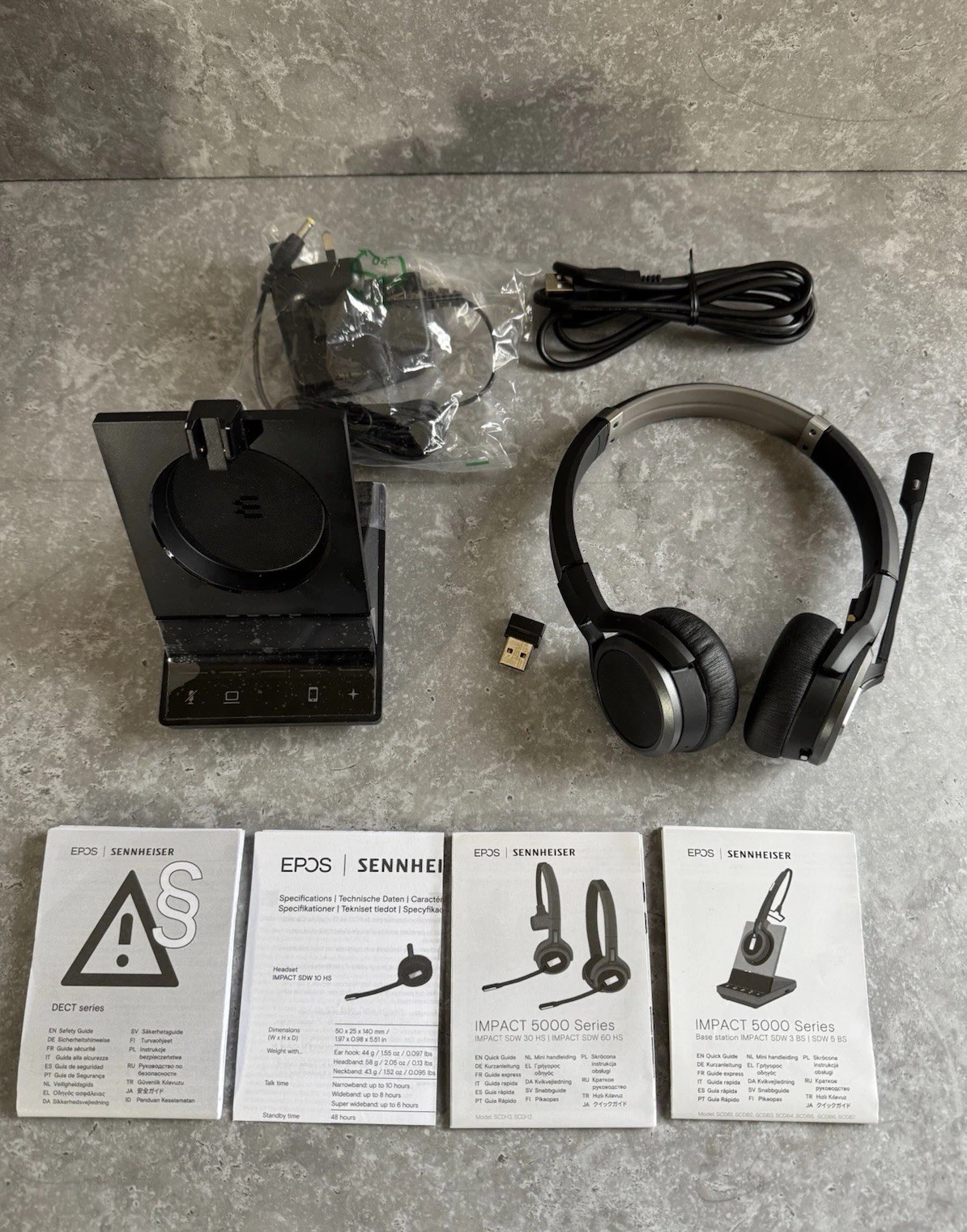 Epos Sennheiser SDW 5064 DECT Headset and Base Station Black (1000616)