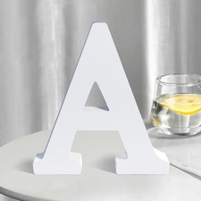 White Wooden Letters 8 Inch for Wall Decor,Large Unfinished Wood Letters for Hom
