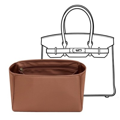 Satin Purse Organizer for Birkin 35 Bag Insert -Premium Silky Smooth Handbag ...
