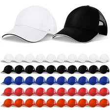 Didaey 50 Pcs Blank Trucker Hats Bulk Unisex Sublimation Hat Baseball Cap Tru...