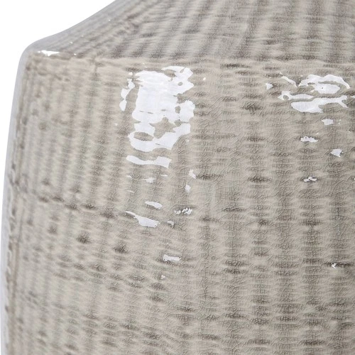 Uttermost Felipe 29 1/2" Distressed Light Gray Ceramic Vase Table Lamp - Picture 8 of 8