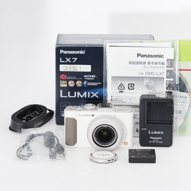 Panasonic - Panasonic パナソニック デジタルカメラ LUMIX LX7 光学3.8倍 ホワイト DMC-LX7-W #12283 Panasonic Digital Camera Lumix Lx7 Optical 3.8X White Dmc