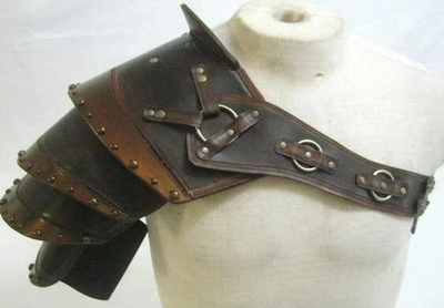 #ad New Medieval Armor Leather Shoulder Pauldron Knight Cosplay Armor Costume $150.15
