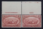 CKStamps: US Stamps Collection Scott#286 2c Mint VLH OG Tiny Thin