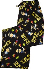 Mens Sleep Lounge Pajama Pant with Adjustable Drawstring Waistband