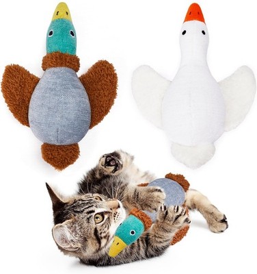 Potaroma Birds Cat Toys, 2 Pack Catnip Toys Soft Durable, Crinkle Assorted 