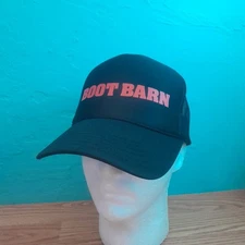 Boot Barn Otto Trucker Black SnapBack Adjustable Hat Western Retro New