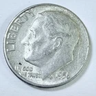 1956 Roosevelt 10c Dime 90% Silver Circulated Coin #7816