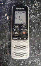 Sony ICD-BX112 Handheld Digital Voice IC Recorder Tested Working
