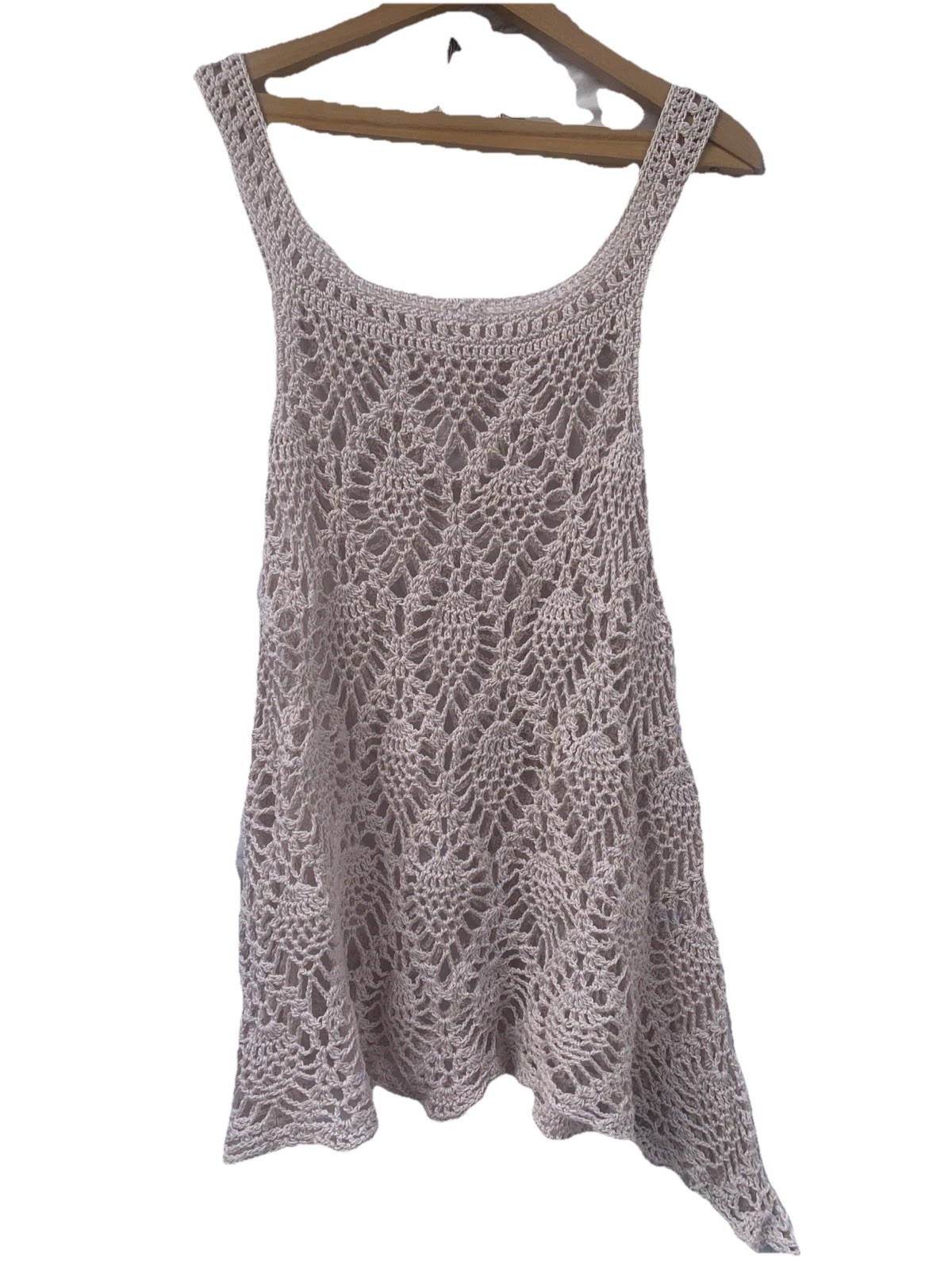 Crocheted Pineapple Pattern Lace Boho Bohemian Hi… - image 2